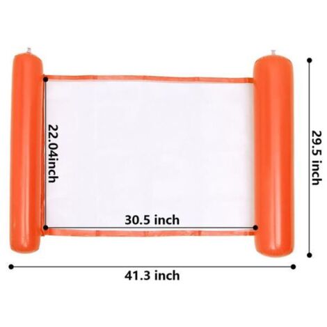 Matelas Piscine Gonflable 4 En 1 – Hamac, Chaise Longue, Radeau, Siège – 2 Pièces + Pompe – Charge 115 Kg – été Plage Piscine