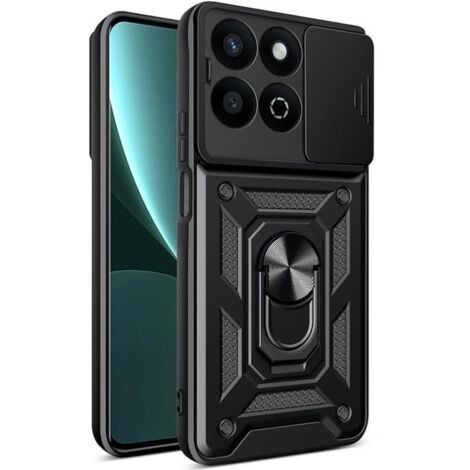Coque pour Honor 200 Smart 5G et Honor X7c - housse etui rigide anti choc + verre trempe - NOIR (1/4)