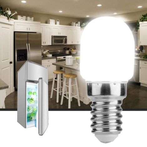 LIO Mini ampoule LED réfrigérateur four à micro-ondes machine à coudre lampe lumière E14 T22 2W 220V (blanc) En Stock (1/4)