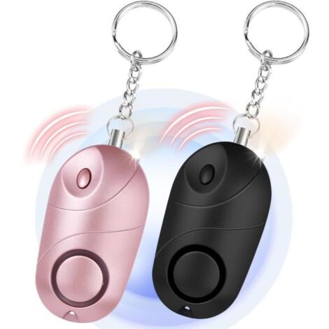 Alarme de sécurité personnelle - MARQUE - 140DB - Portable - LED - 2 pièces (1/4)