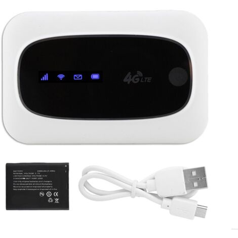 Routeur mobile sans fil 4G WiFi, point d\'accès portable pour l\'Europe et l\'Asie (noir) Label (1/4)