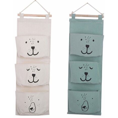 Sacs De Rangement Suspendus à Empiler Couches, Organisateur De Pepiniere Pour Table A Langer Berceau Mural Ou Cadeaux De Baby Shower