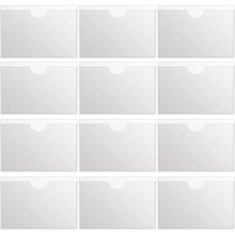 Lot de 12 Porte-Cartes Handicapé 6x9cm, PVC Transparent, pour Permis, Cartes, Stationnement (1/4)