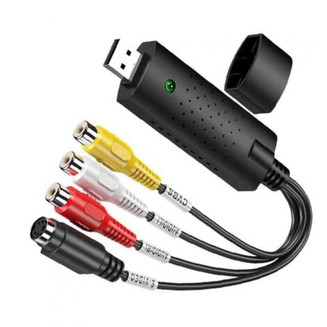 Convertisseur de capture vidéo USB VHS vers Digital DVD Enregistreur de transfert Vidéo Capture de capture audio pour Windows, - Informatique Convertisseur de capture vidéo USB VHS vers Digital DVD Enregistreur de transfert Vidéo Capture de capture audio pour Windows, - Informatique