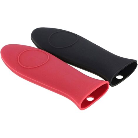 Supports De Poignée Chaude Silicone 4 Pièces - Résistants à La Chaleur, Antidérapants - Pour Poêles, Four, Cuisine - Bleu