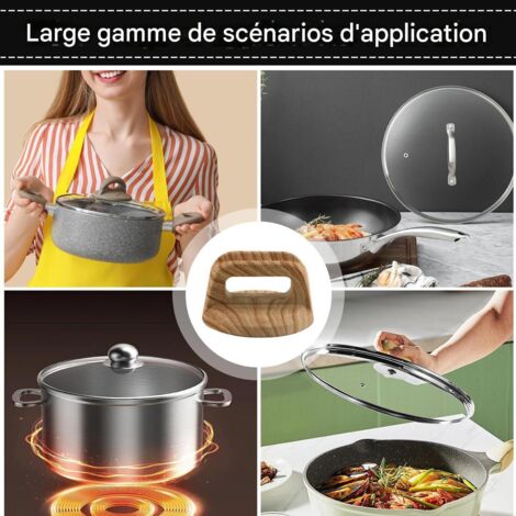 Poignée De Remplacement Universelle Pour Casserole - Acier Inox & Bakélite, Neuf