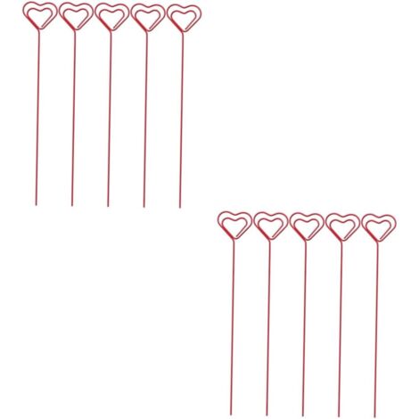 20 porte-photos métal cœur rouge – supports élégants pour maison, bureau et fêtes (1/4)
