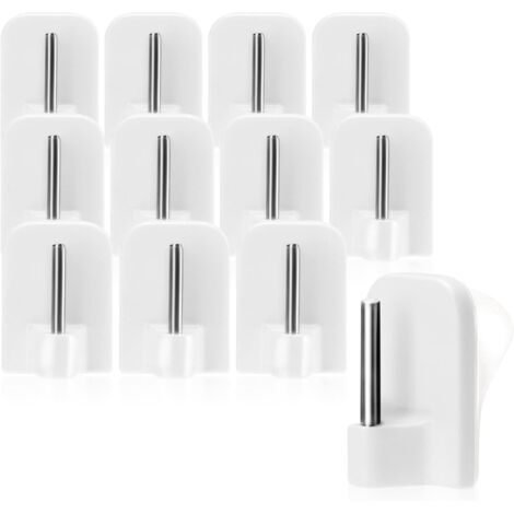 Lot de 2 supports de tringle à rideaux muraux sans perçage | Sans