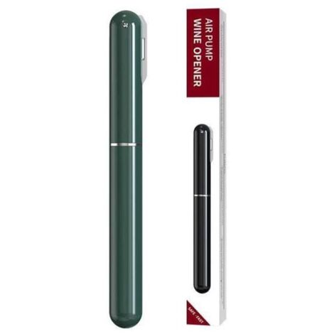 Tire-bouchon - Ouvre-bouteille portable à pression d\'air - Vert (1/4)
