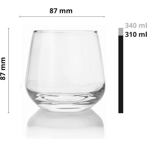 Lot De 6 Coupes à Glace En Verre Transparent Glasmark KROSNO 1992 - 270 Ml, Lavables Au Lave-vaisselle