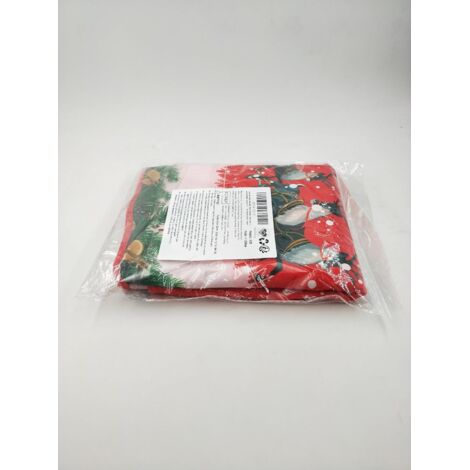 Dremisland Grande Jupe De Sapin De Noël Tricotée 90 Cm – Flocons De Neige & Rennes – Rouge Rustique Festif