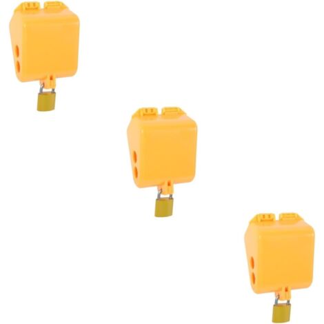 3 pièces buse de tuyau d’arrosage, serrure test, valve plastique pour extérieur (1/4)