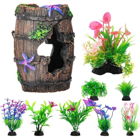 Coraux artificiels pour plantes aquatiques sous-marines pour décoration d'aquariums (1/4)
