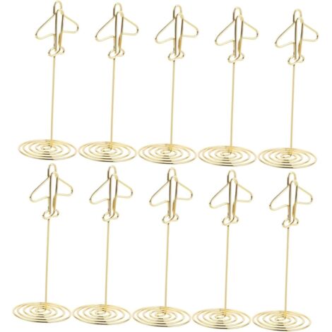 10 supports numéros table mariage – clips photo/notes, organisateur bureau (1/4)