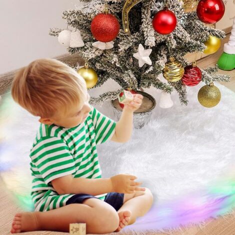 Jupe d'arbre de Noël Grande Jupe d'arbre de Noël en Fausse Fourrure