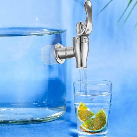 Dispensateur D'eau Pour Réfrigérateur - Réservoir 5,5 L Avec Robinet - Portable, Transparent - Rangement De Boissons Fraîches - 5