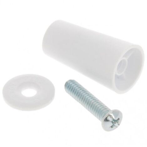 Lot De 8 Butées D'arrêt Pour Volets Roulants - Plastique Blanc - Dimensions 4x2,5x2,1 Cm - Neuf