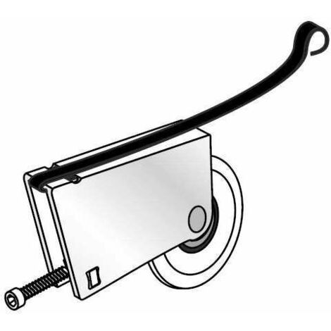 Jeu de chariots inférieurs pour porte coulissante 10mm panneau de verre ...