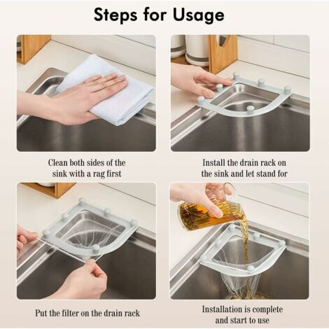 BOUCHON EVIER,Blue-Pologne--Filet De Vidange Triangulaire Pour évier De Cuisine, Filtre à