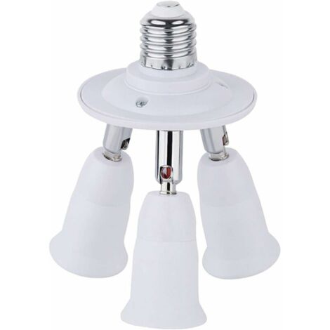 RÉPARTITEUR E27 Réglable 7 Têtes Base de Lampe LED Ampoule Adaptateur Titulair EUR 14,03
