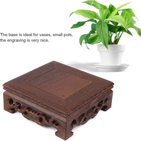 PiéDestal En Bois Base Orientale Pour Statue De Bouddha, Présentoir Chinois En Bois D'ébène Massif Pour Sculpture, Trophée, Plantes En Pot, Socle Pratique Pour Bonsaïs, Sculpté ( Color : Inner Diamete PiéDestal En Bois Base Orientale Pour Statue De Bouddha, Présentoir Chinois En Bois D'ébène Massif Pour Sculpture, Trophée, Plantes En Pot, Socle Pratique Pour Bonsaïs, Sculpté ( Color : Inner Diamete