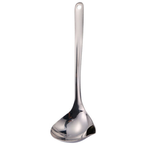 Séparateur de graisse Louche à soupe Cuillère à écumoire Filtre à graisse en acier inoxydable Cuillères de cuisson de qualité supérieure avec manche long (1/5)