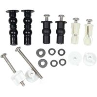 3 Paires Abattant WC Fixations Charnières, Vis pour Toilette Ensemble de Fixation Charnière vis Fixations Extensible Caoutchouc Vis Convient à Toutes Les Toilettes