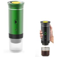Machine à Cafe Portable, 3 en 1, Cafetiere Portable 12V, Auto-Chauffage, Petites Capsules, Grandes Capsules, Capsule de Poudre,