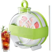Bouteille à glaçons portable – avec paille, étanche, idéale camping/famille