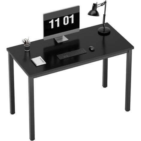 SOGES Kleiner Computertisch 100 x 60 x 75 cm, PC-Tisch, Bürotisch, Eckschreibtisch für Homeoffice,Schwarz