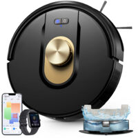 VACTIDY Cleanova W9 – Robot aspirador y fregador – 5000 Pa – 50 dB – 150 min – Navegación LDS – Hasta 15 zonas prohibidas – Guarda 5 mapas – Compatible con Alexa y Google Assistant