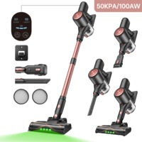 VACTIDY Blitz V10 PRO-Aspirador de Mano Inalámbrico-100AW/50kPa-Autonomía de 45 min-Luces LED-Ultra ligero (2.2 kg)-Tubo Telescópico-para Suelo/Alfombra/Pelo de Mascotas/Coche