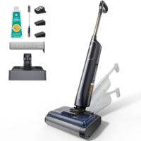 VACTIDY Aspiradora escoba lavadora inalámbrica Cleanova X7 - Limpiador seco/húmedo 3 en 1 - 25 kPa - 50 min - Autolimpieza - Limpieza de bordes - Ideal para las manchas adherentes