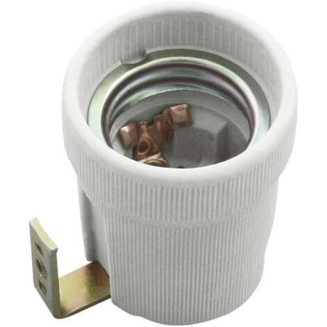 Douille E27 en céramique 220V – Culot à vis 27mm – Température max 180°C – Compatible avec ampoules E27 – Kopp - HLDR-E27-F