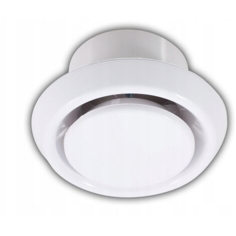 Dospel  Anémostat 125 mm - Blanc - Haute qualité - Ventilation efficace - Design moderne