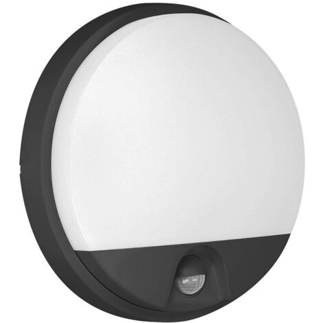 Plafonnier LED AGAT 15W 4000K avec détecteur de mouvement, noir (1/5)