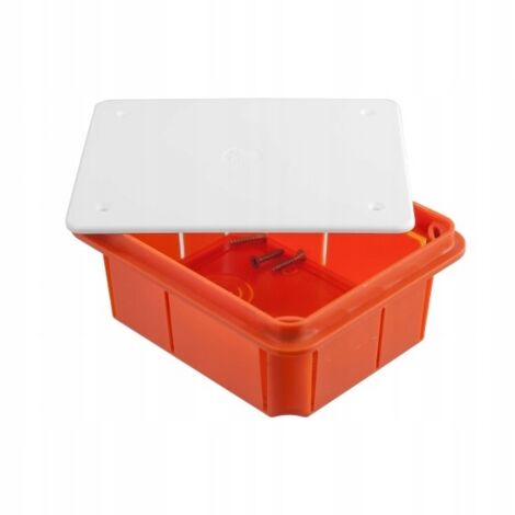 Pawbol Boîte d'encastrement - 119x96x45 mm - Couvercle blanc - Esthétique et durable (1/5)