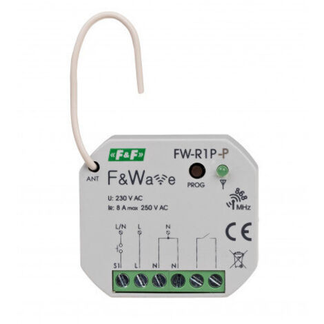 Relais bistable simple radio pour montage encastré, pour boîtier 60 85÷265V AC/DC, multifonctionnel