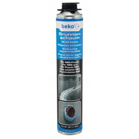 Beko  Mousse étanche PU - 750 ml - Systme de scellement - Application facile - Résistant  l'humidité