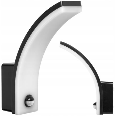 Adviti Lampe de jardin LED - 20W - Étanche - Détecteur de mouvement - Économie d'énergie