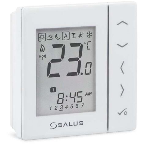 Thermostat d'ambiance numérique radio Zigbee – 3 niveaux de température réglables – Application Smart Home SALUS – Conecterm - VS20WRF