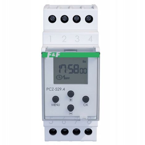 F&F Horloge Programmable PCZ-529 - 24V - NFC - Contrôle Domotique - Programmation Facile (1/4)
