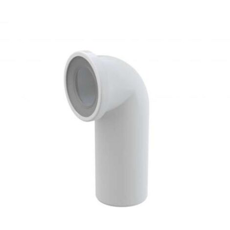 Alcaplast – Raccord WC 90° A9090 – Raccord PE – Écoulement vertical 110mm – Joint d'étanchéité inclus – Installation facile (1/2)