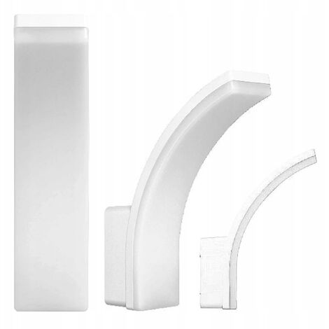 Adviti  Applique murale extérieure - 20W - Blanc - Économie d'énergie - Résistante IP65