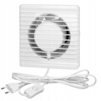 Virone Ventilateur de Salle de Bain - 100mm - Compact et Silencieux - Évacuation Efficace