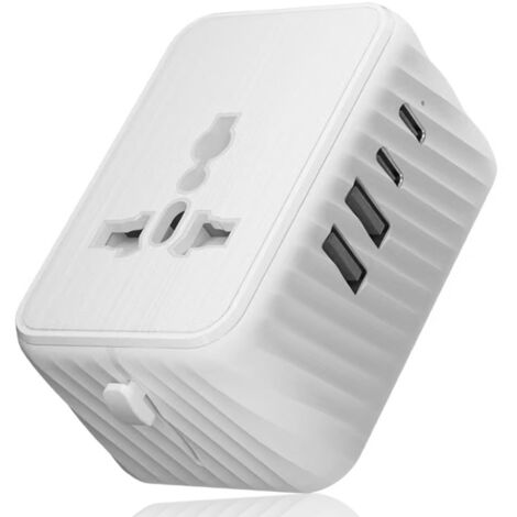 Adaptateur de voyage universel avec deux ports USB