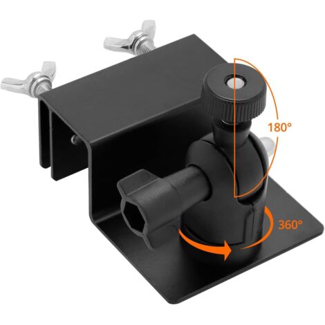 Support De Gouttière ABS Pour Caméra Ring Et Panneau Solaire - Accessoire Noir/Blanc 8,6 X 7,2 X 6 Cm