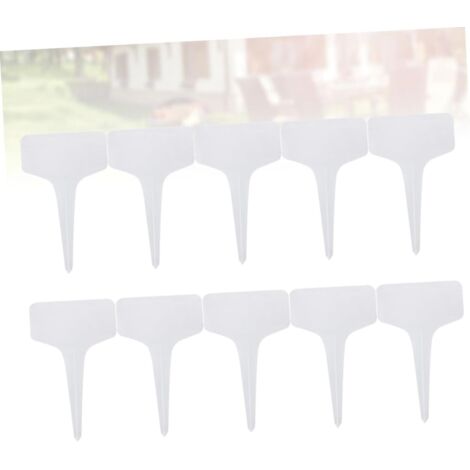 200 Pièces Étiquettes de Jardin Plastique T pour Plantes Lot de Étiquettes Durables pour Bonsaïs et Plantes Blanches pour Maison Parc Aux Fleurs (1/2)