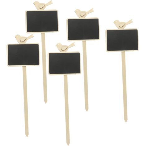 1 Jeu Ardoises Pour Étiquettes De Plantes Marqueurs Décoratifs Pour Pratiques 5 Pièces (1/5)