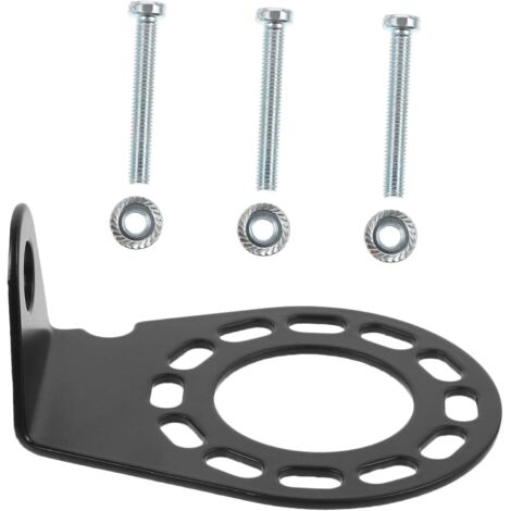 Support de Prise Remorque Noir avec Vis Support de Fixation Robuste pour Connecteur Attelage de Remorque Accessoires Polyvalents pour Montage Sécurisé sur Caravane et Camping-